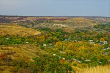 Песчаные горы и обрывы на реке Сухой Донец у хутора Ольховский