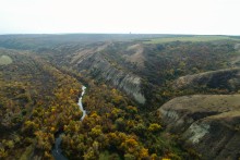 Песчаные горы и обрывы на реке Сухой Донец у хутора Ольховский