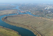 Казачий городок Ебок у слияния Дона и Аксая