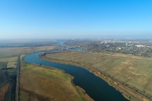 Казачий городок Ебок у слияния Дона и Аксая