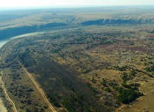 Окрестности поселка Коксового, хутора Ольховского и Бородиновского леса на Северском Донце