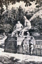 Фонтан с рыбаками в парке им.Горького