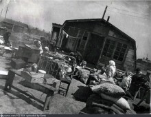 Первые бараки на Сельмаше