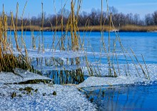 Лед висящий в воздухе, Зима на Дону