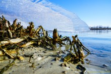 Лед висящий в воздухе, Зима на Дону