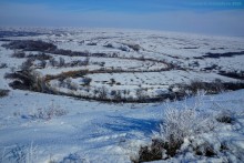 Скалы у хутора Дубового на реке Кундрючьей