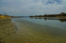 Весна на Северском Донце у хутора Богатов и горы Пирамидальной