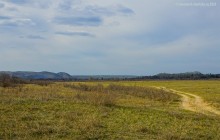 Весна на Северском Донце у хутора Богатов и горы Пирамидальной