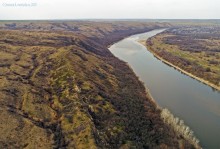Гора Пирамидальная на Северском Донце у хутора Богатов