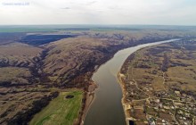 Гора Пирамидальная на Северском Донце у хутора Богатов