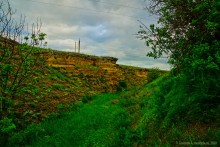 Обрывы известняка-ракушечника в балке Сафьяновой