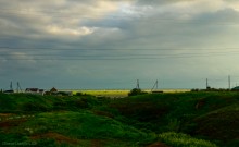 Обрывы известняка-ракушечника в балке Сафьяновой