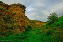 Обрывы известняка-ракушечника в балке Сафьяновой