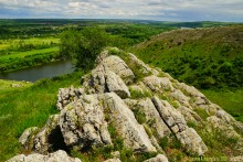 Грядные горы Две сестры на Северском Донце