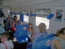 Прогулка по маршруту Детской железной дороги в парке им. Н. Островского в Ростове-на-Дону