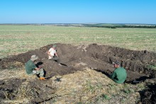 Сборные железобетонные огневые точки на рубежах западнее и севернее Ростова