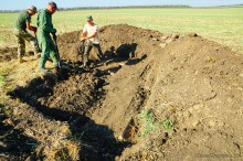 Сборные железобетонные огневые точки на рубежах западнее и севернее Ростова