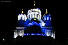 Ночная подсветка Новочеркасского Вознесенского собора