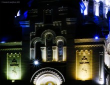 Ночная подсветка Новочеркасского Вознесенского собора