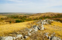 Вид на гору Пирамидальную со склонов Черной балки.