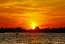 Закат на Дону у станицы Старочеркасской