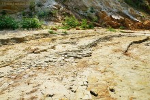 Голубая глина на Азовском побережье