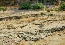 Голубая глина на Азовском побережье