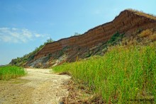 Голубая глина на Азовском побережье