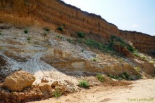 Голубая глина на Азовском побережье