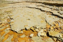 Голубая глина на Азовском побережье