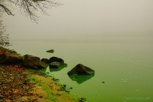Цветение реки Дон в начале ноября у станицы Старочеркасской