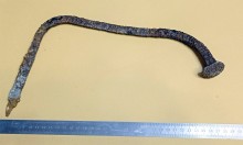 Супергвоздь из походного дворца Екатерины II в Черкасском городке 