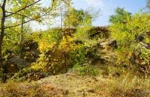 Ракушечные выходы и обрывы по берегам Мёртвого Донца 