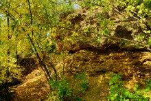 Ракушечные выходы и обрывы по берегам Мёртвого Донца 