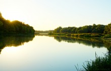 Вечер на заливе Мигулянка у станицы Вёшенская