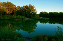 Вечер на заливе Мигулянка у станицы Вёшенская