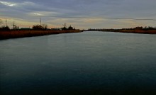 Январские сумерки на Кагальнике в станице Самарской