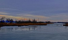 Январские сумерки на Кагальнике в станице Самарской