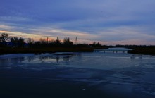 Январские сумерки на Кагальнике в станице Самарской