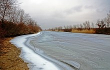 Путешествие бесснежный зимой к Золотому ерику, лиману Хрящеватому и озеру Калмычка