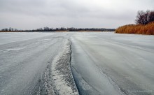 Путешествие бесснежный зимой к Золотому ерику, лиману Хрящеватому и озеру Калмычка