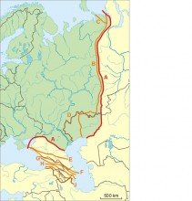 Пограничная застава на границе Европы и Азии на Маныче