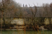 Пересечение протока Аксай и тёплого канала у станицы Бессергеневской