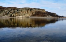 Кутовские скалы на Северском Донце у станицы Краснодонецкой