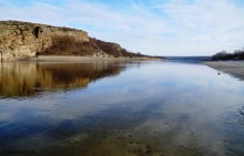 Кутовские скалы на Северском Донце у станицы Краснодонецкой