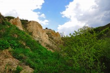 Выходы мергеля в балке Обрывской