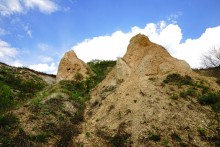 Выходы мергеля в балке Обрывской