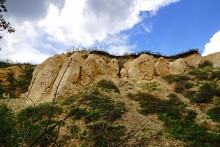 Выходы мергеля в балке Обрывской