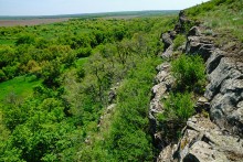 Скалы на реке Кундрючья у хутора Голубинка