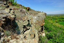 Скалы на реке Кундрючья у хутора Голубинка